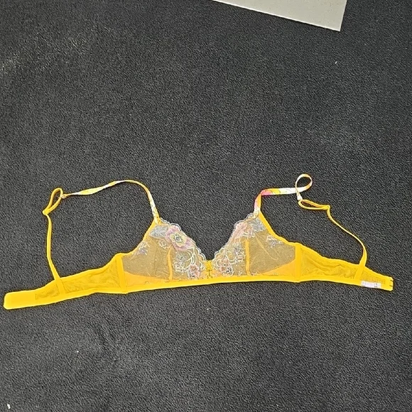 Salvage Yellow Lace Bralette - Picture 7 of 11